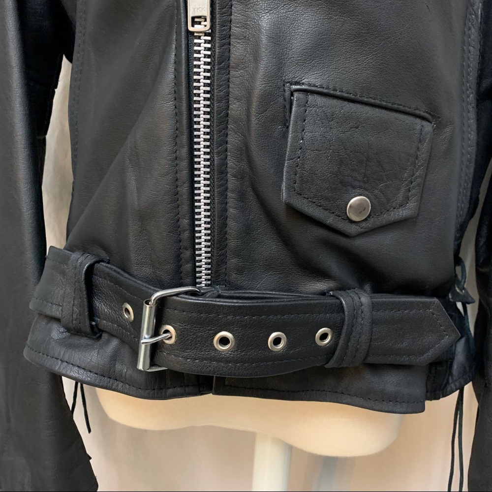 Vintage Leather Motorcycle Jacket - Picture 3 of 9